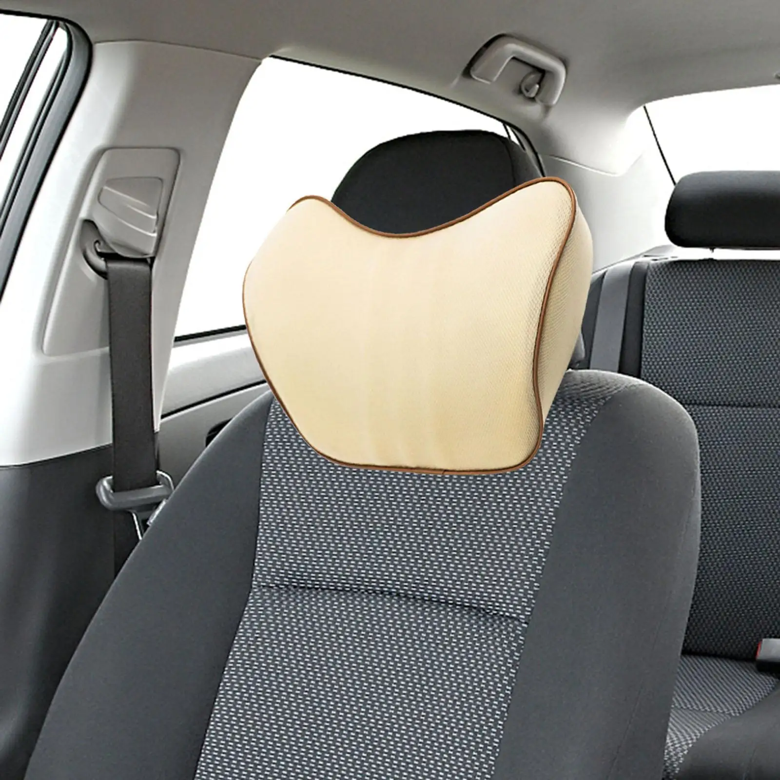 Car Neck Cushion Car Seat Headrest Lumbar Support Neck Rest Cushion Soft for Car Seat Office/Computer Chair