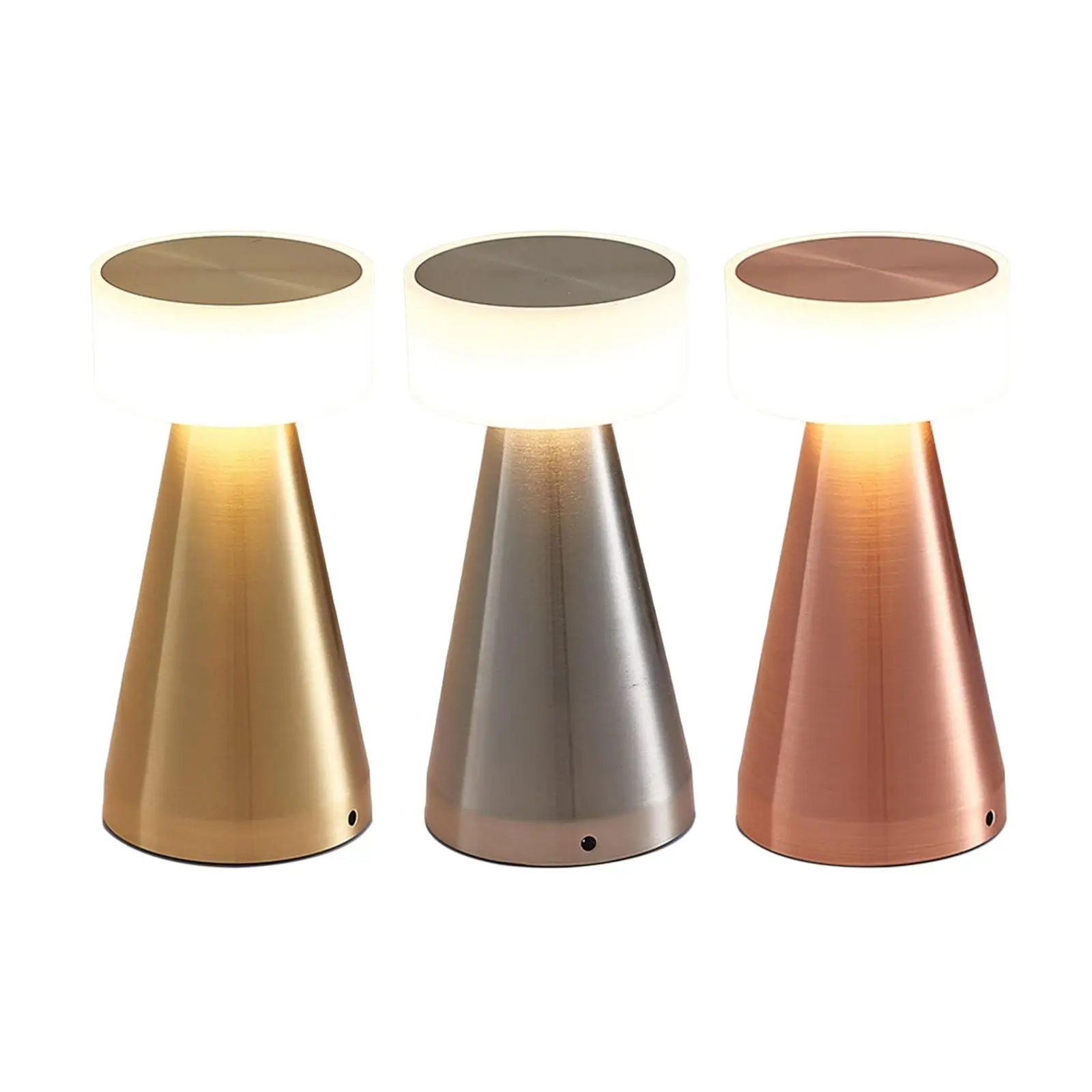 NightStand Lamps Metal Standing Decoration Lampshade Table Lamp Night Light for Wedding Living Room Parties Bedroom Girls Boys