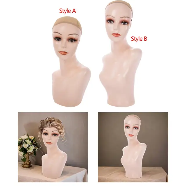 Female Wig Head Mannequin with Makeup Multifunctional Manikin for Jewelry  Hats Necklace Glasses Wigs Displaying Making Styling - AliExpress