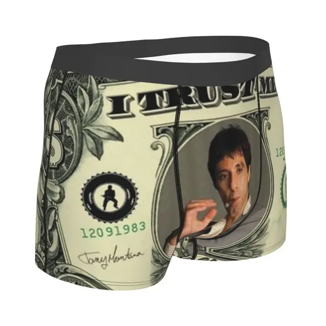 Novidade boxer vintage dólares bill shorts calcinha cuecas masculinas  underwear dinheiro padrão respirável cuecas para homme plus size -  AliExpress