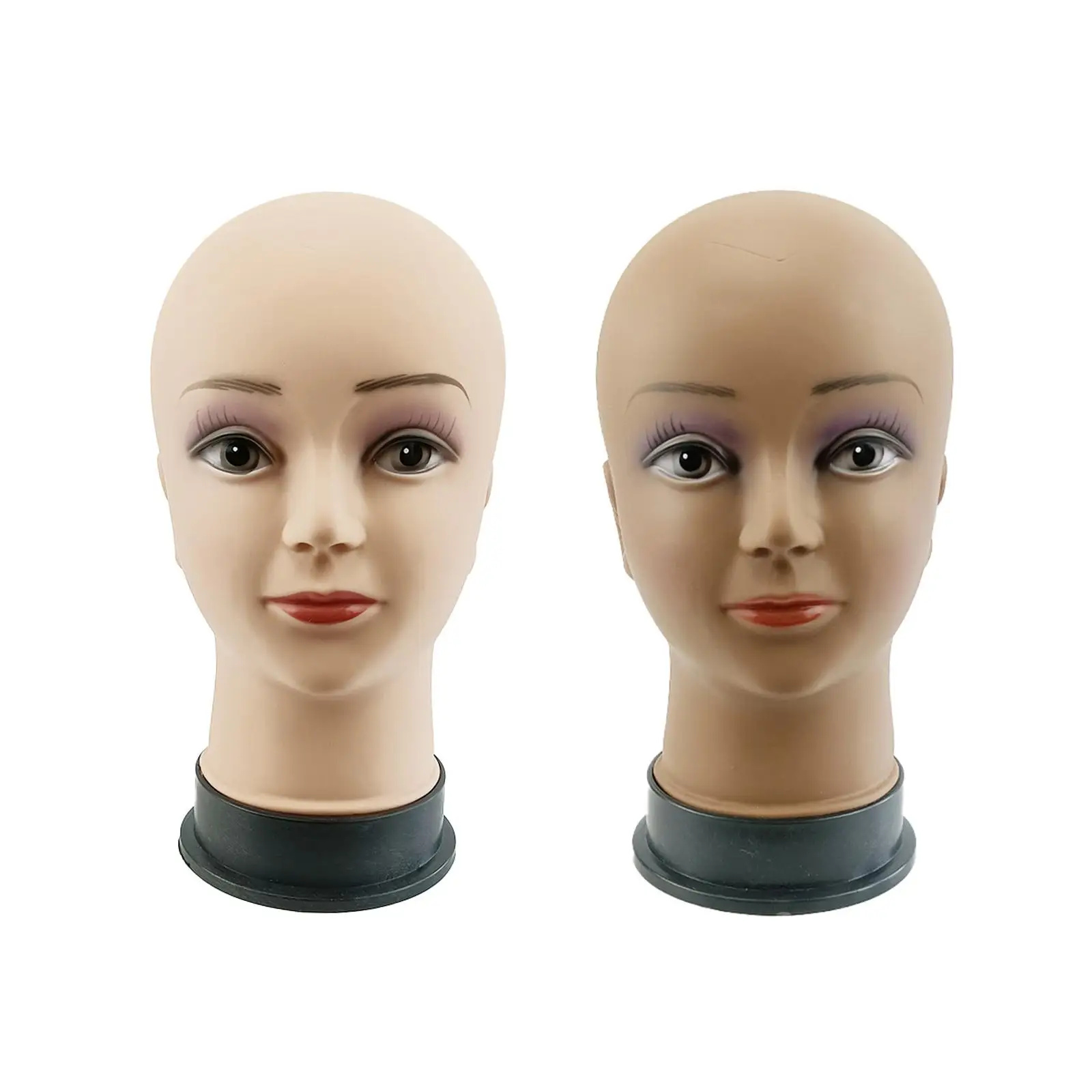 Mannequin Head Bald Professional Cosmetology for Training Massage Practice Hat Display