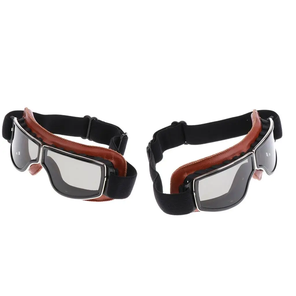 s Motorcycle Goggles Vintage   Style Cruiser Scooter Bike Eyewear