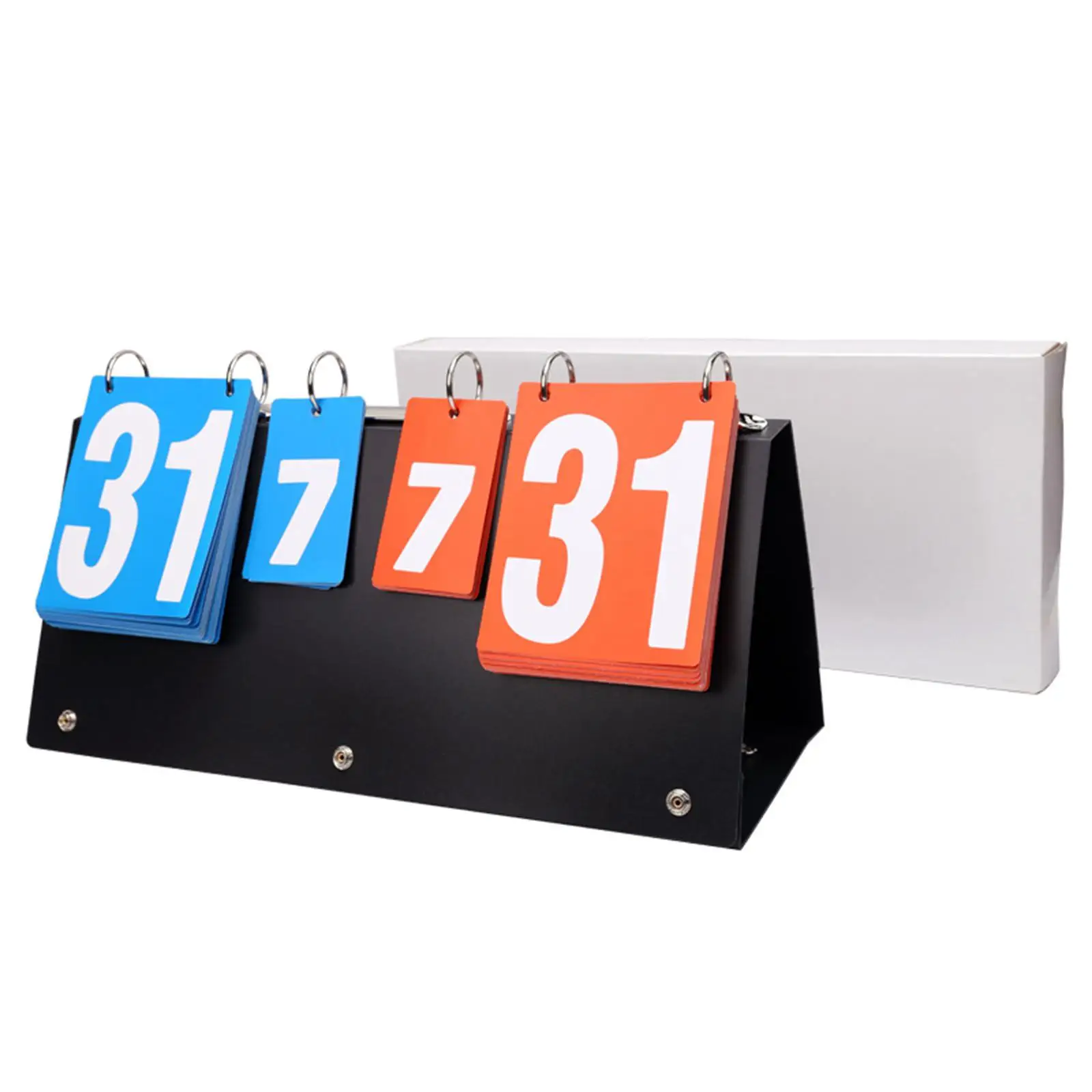 Tabletop Scoreboard Flip Multi Sports Scorekeeper Score Card Flipper Scoreboard Flipper for Golf Player Baseball Tennis Team