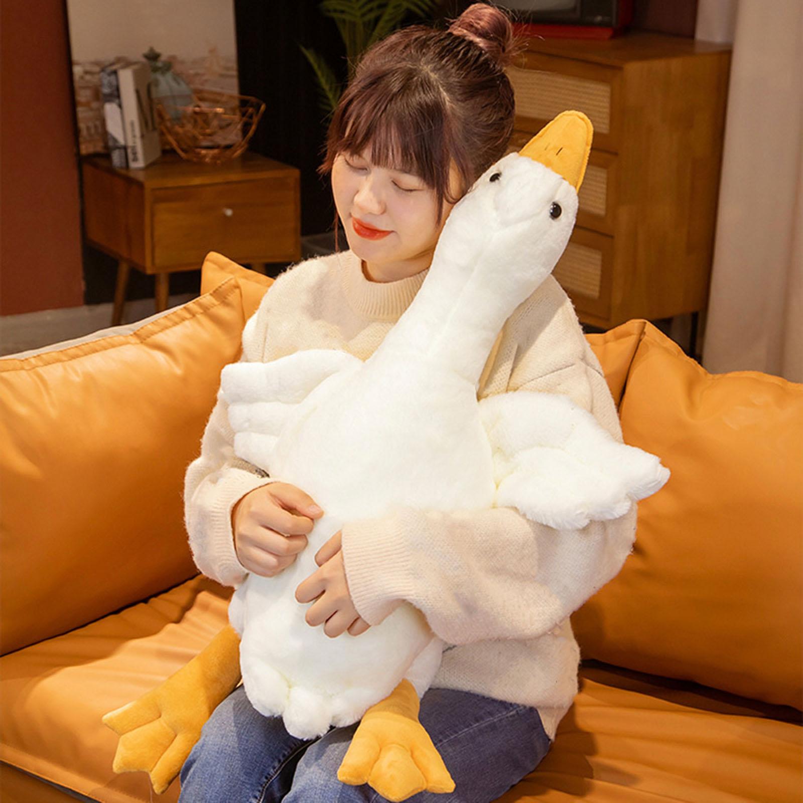 large stuffed goose toy