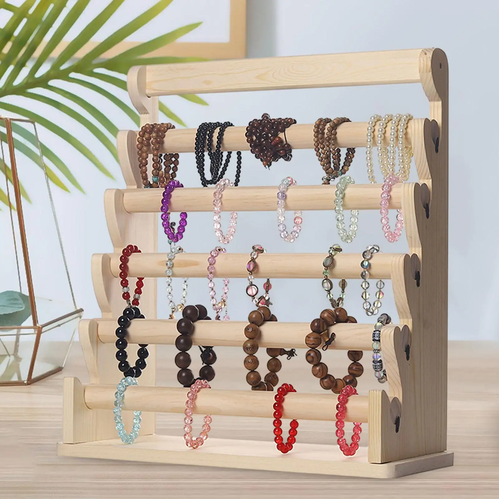 Bangle Bracelet Holder Modern Multi Tier Durable Detachable Jewelry Storage Organizer for Desk Showcase Dresser Showcase Bedroom
