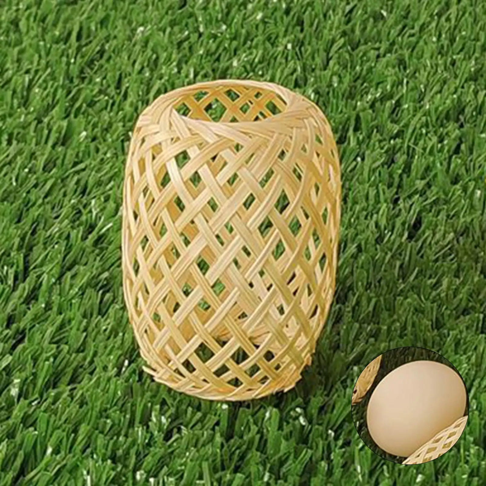 Rustic Lantern Pendant Light Cover Decor DIY Supply Handwoven Bamboo Lamp Shade