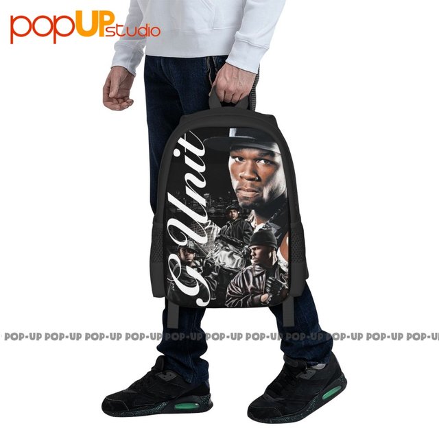 洋楽 G-RAP  1 / 4 BAG 50 Cent G-Unit, Rapper Backpack Large Capacity Bookbag Art