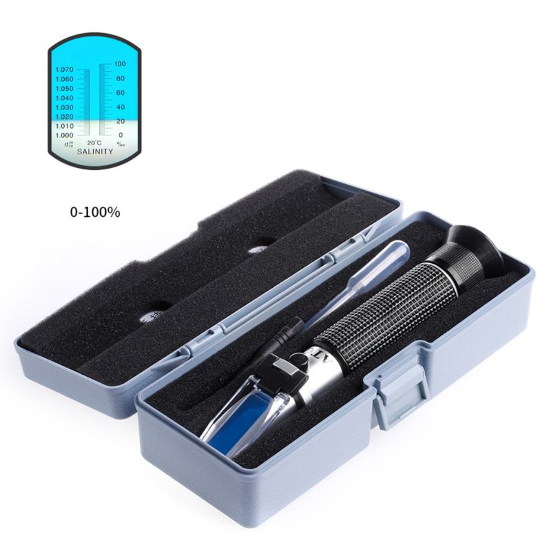 Salzgehalt Refraktometer Meter Wasser Reader Marine 0 ~ 10 % Salz Aquarium Test Tester B03E – Detail 6