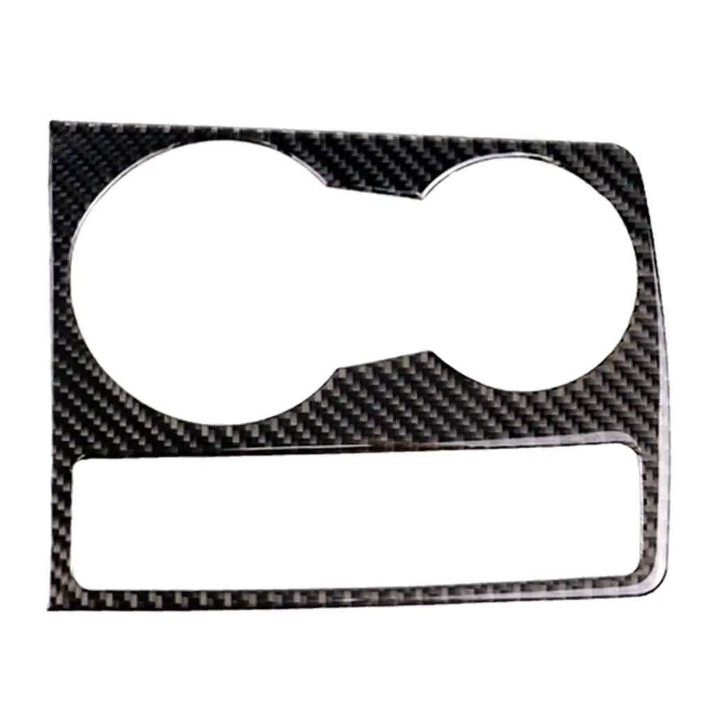 Carbon Fiber Cup Holder Decorative Frame Trim Sticker for  A5 A4 B8