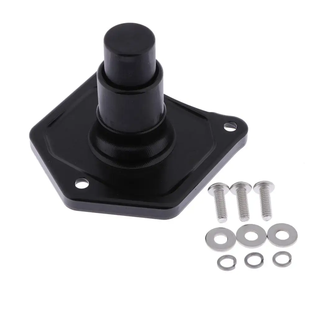 Black Solenoid Cover Push Button Starter for Harley Twin cam `91-`17