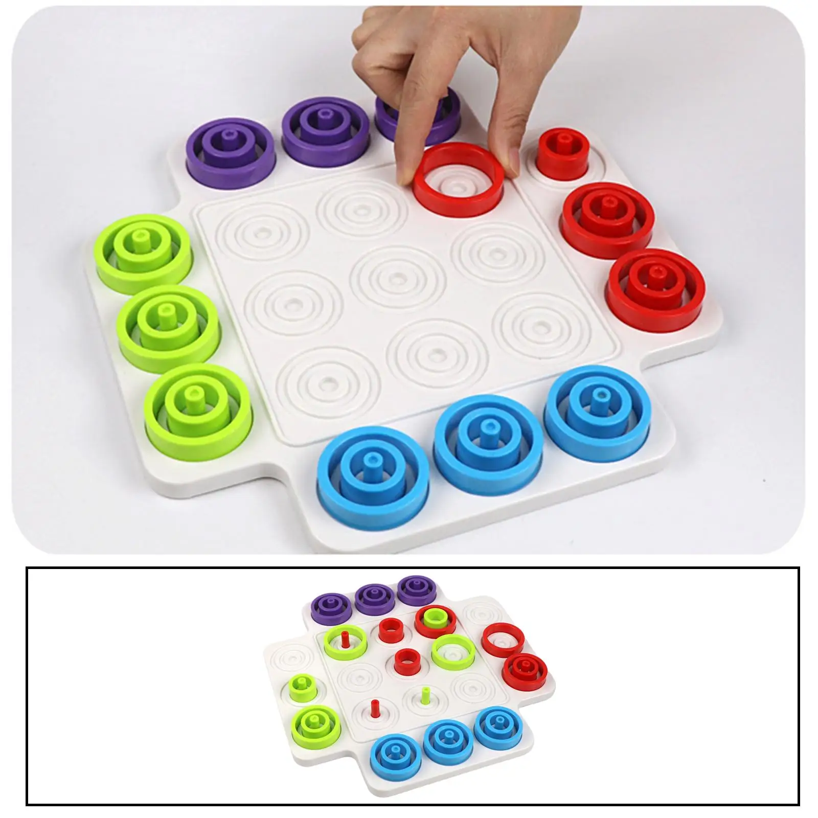 Children Rings Chess  Educational for Toddlers 1-5 Years Old Kids