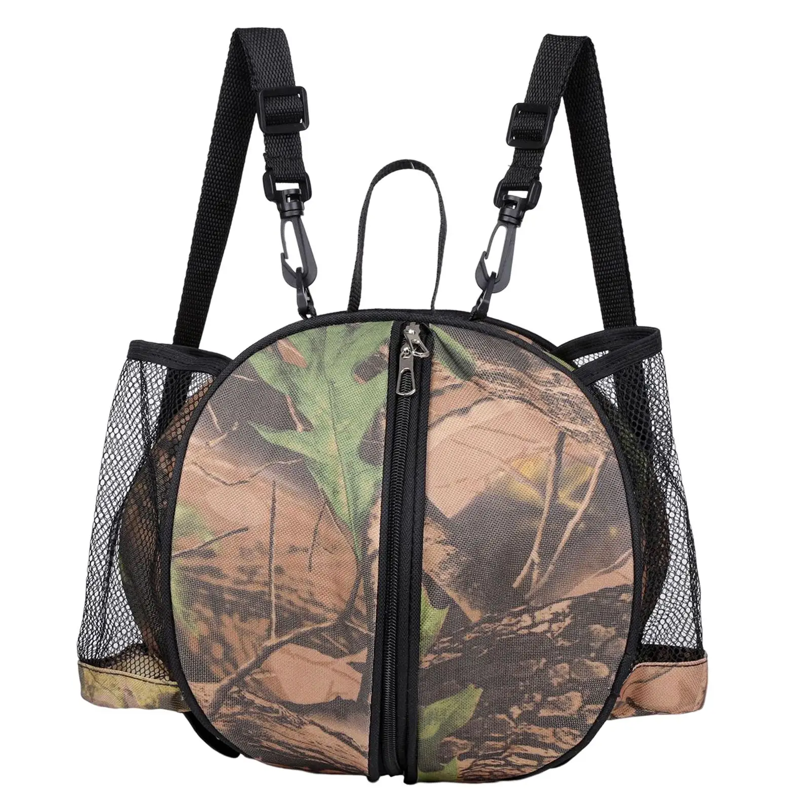 Basketball Shoulder Bag Backpack Basketball Tote Bag with 2 Side Pockets