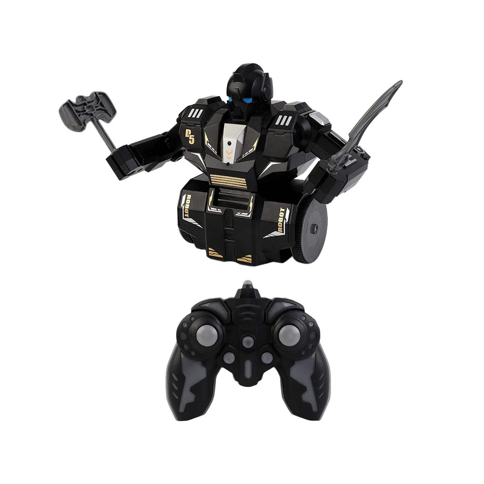 RC Battle Robots USB Charging Logical Thinking Left Right Turn Children Robot Toys for 4 5 6 7 8 12 Boys Girls Holiday Gifts