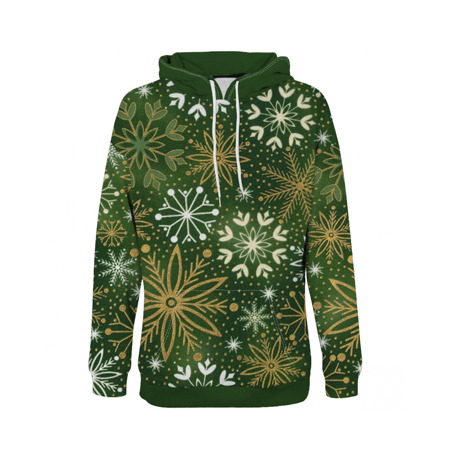 Homens e Mulheres Oversized Christmas Tree Hoodie,