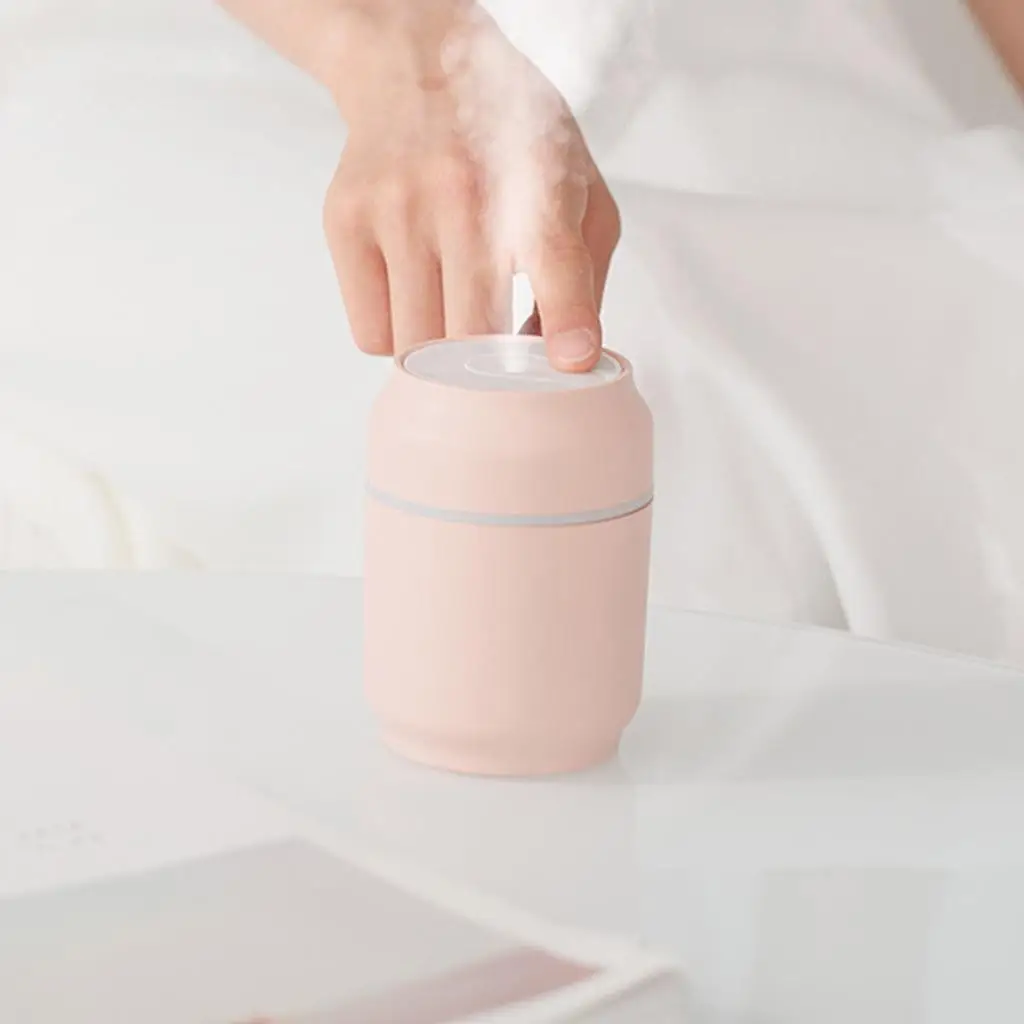 200ml   Essential  - Portable Mini USB  Mist  Humidifier with Colorful Night Light,Auto Shut-Off