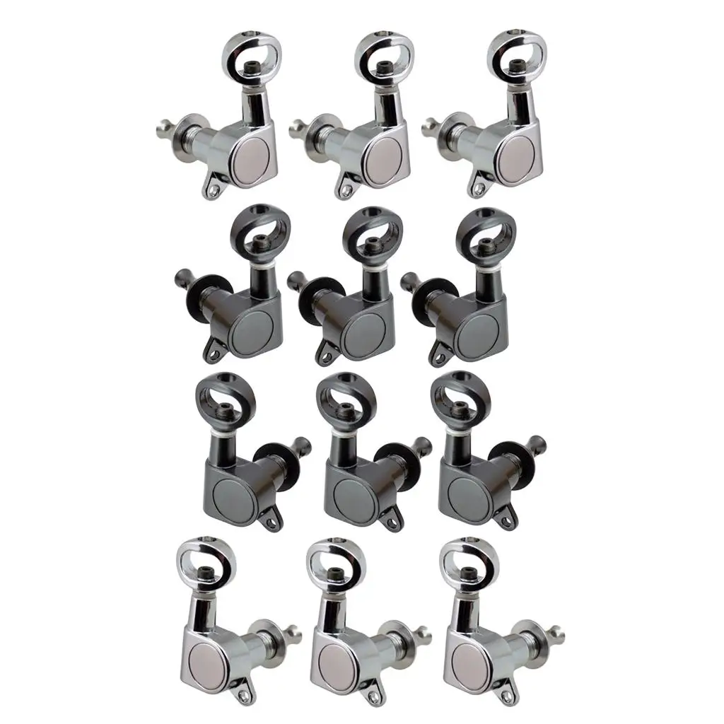 6 Pieces 3L3R Guitar Tuning Pegs Machine Heads for Electric/Acoustic Guitar