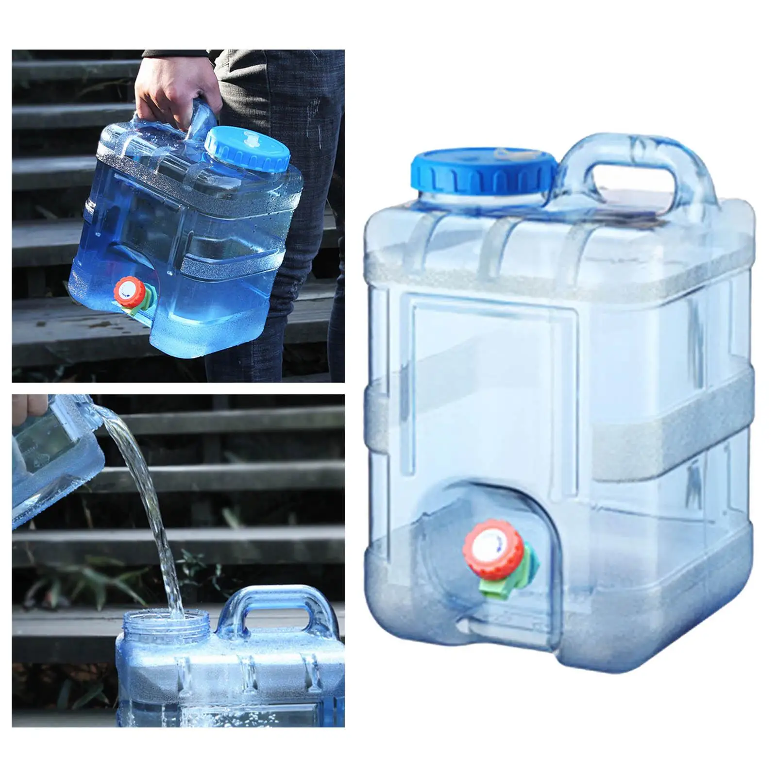 Camping Water Storage Jug Water Bucket Water Carrier Water Container for BBQ