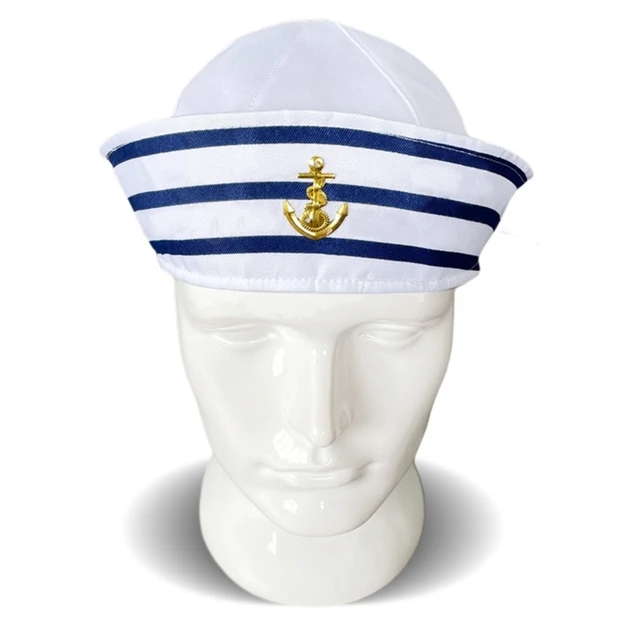 Sombrero de capitán de barco marinero para niños y adultos, diseño de  Almirante de los Marines de la Marina para hombres y mujeres
