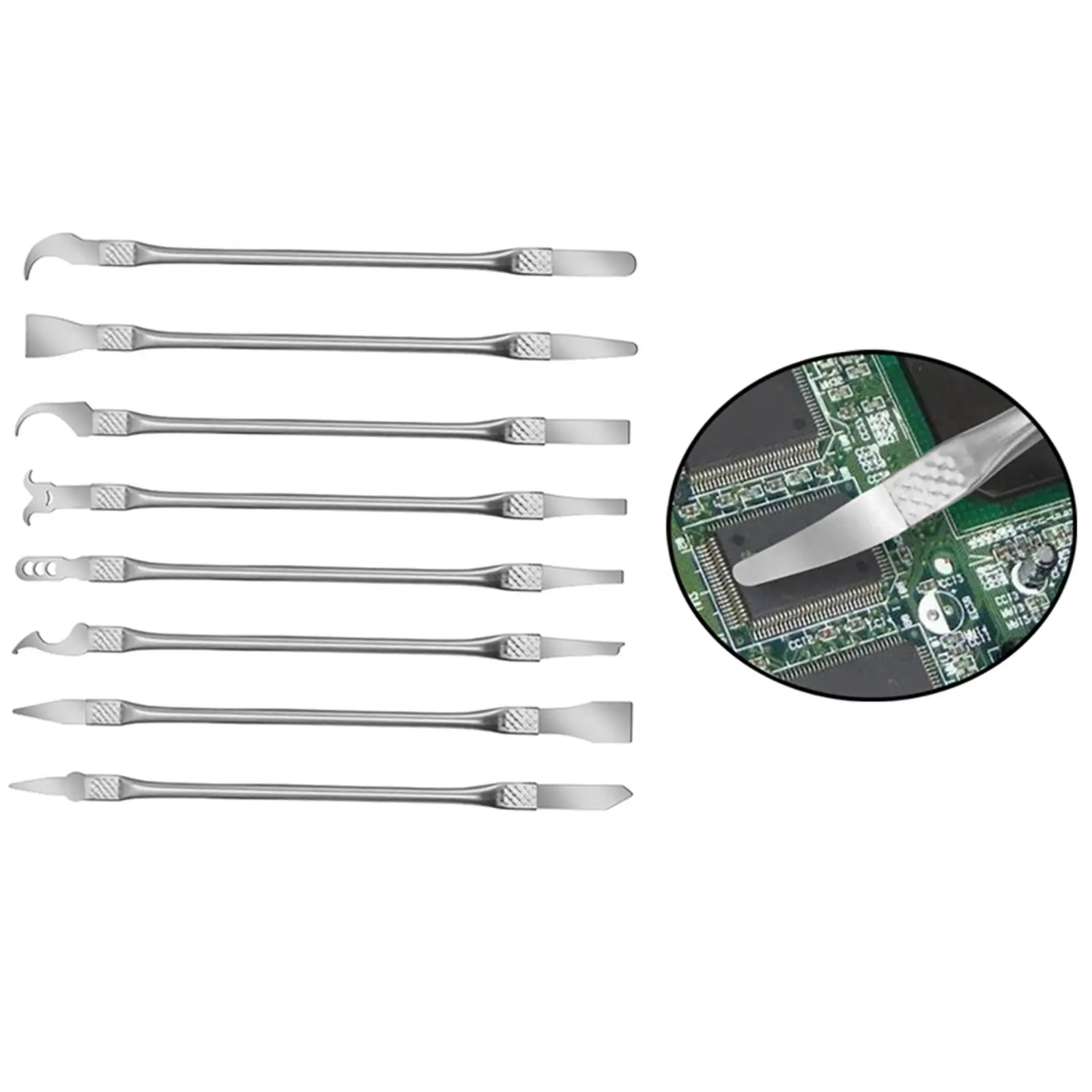 8 Pieces CPU Glue Remover Knife Thin Blade Pry Shovel Small Knife Dismantling CPU IC Prying Knife for Precise Instrument Repair