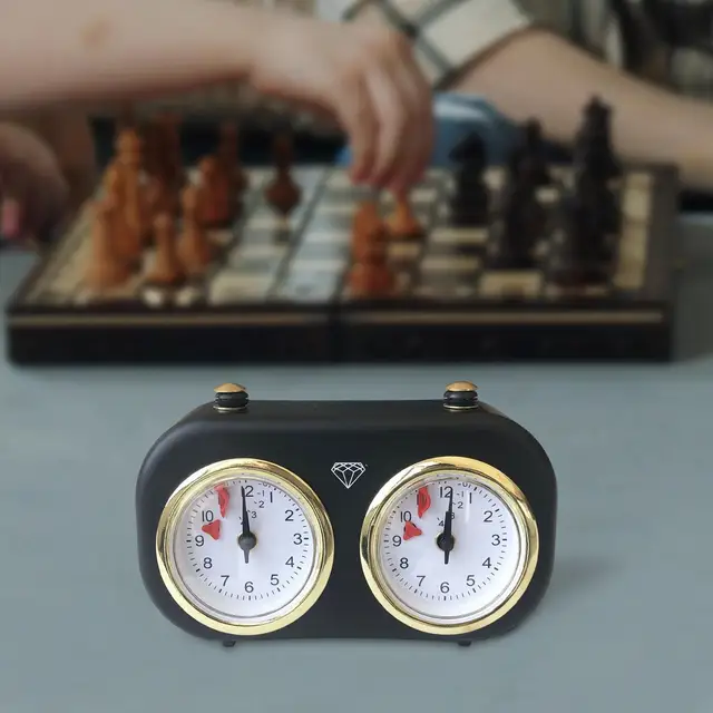 Relógio de xadrez Chess Timer Analog Chess Clock Timer para Tournam