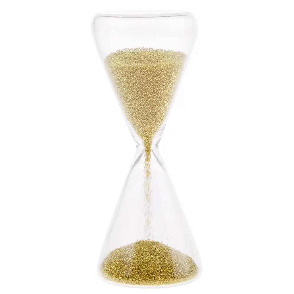 4.8 inch  hourglass for time management Durable glass construction