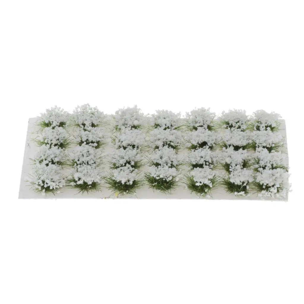 Packs 8mm Model Static Grass   Flower Tufts for Miniature  Landscape DIY Artificial  Table Scenery Railway Layout