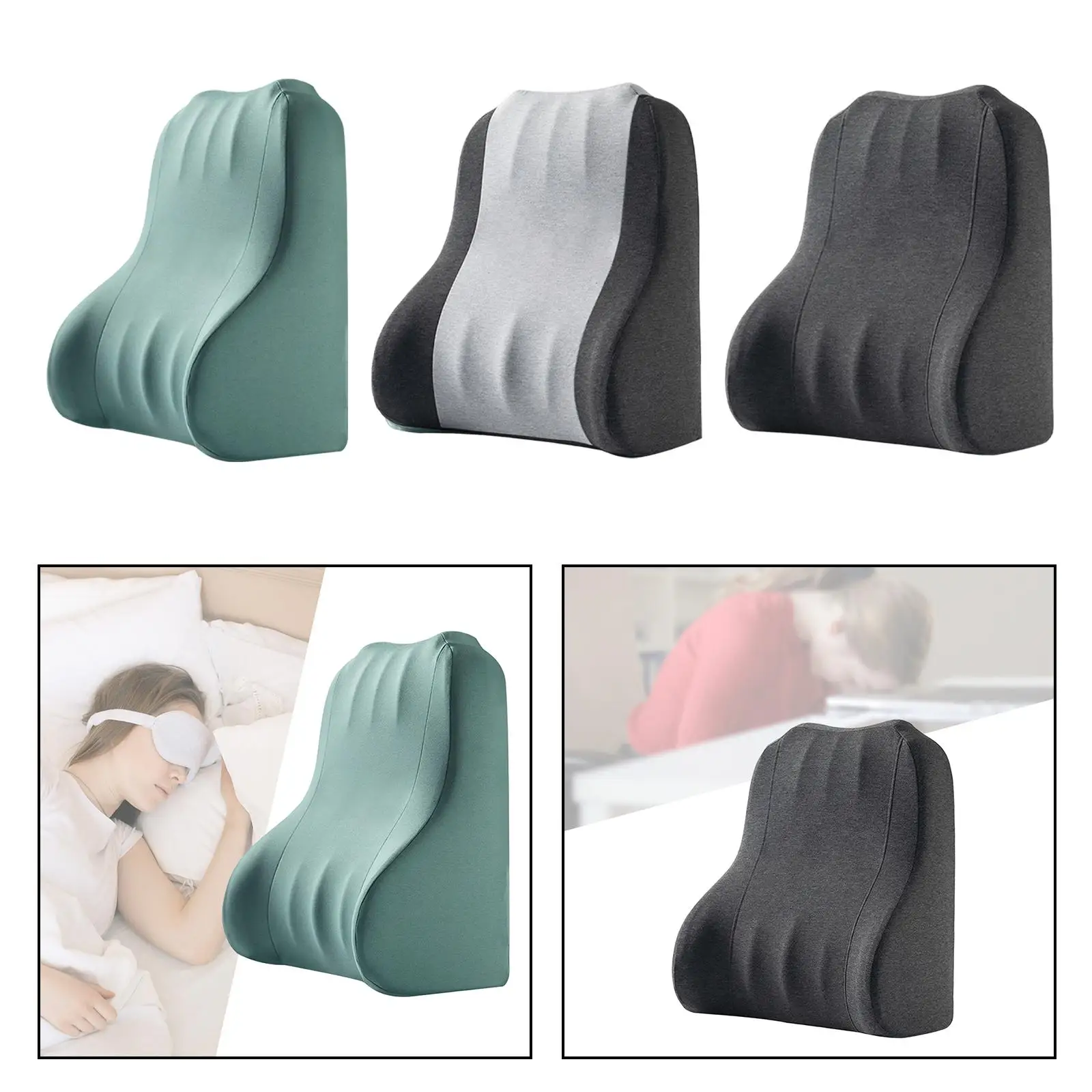 Breathable Back Cushion Waist Support Pillow Back Support Cushion Back Rest Pillow Back Cushion Headrest for Bedroom Sofa