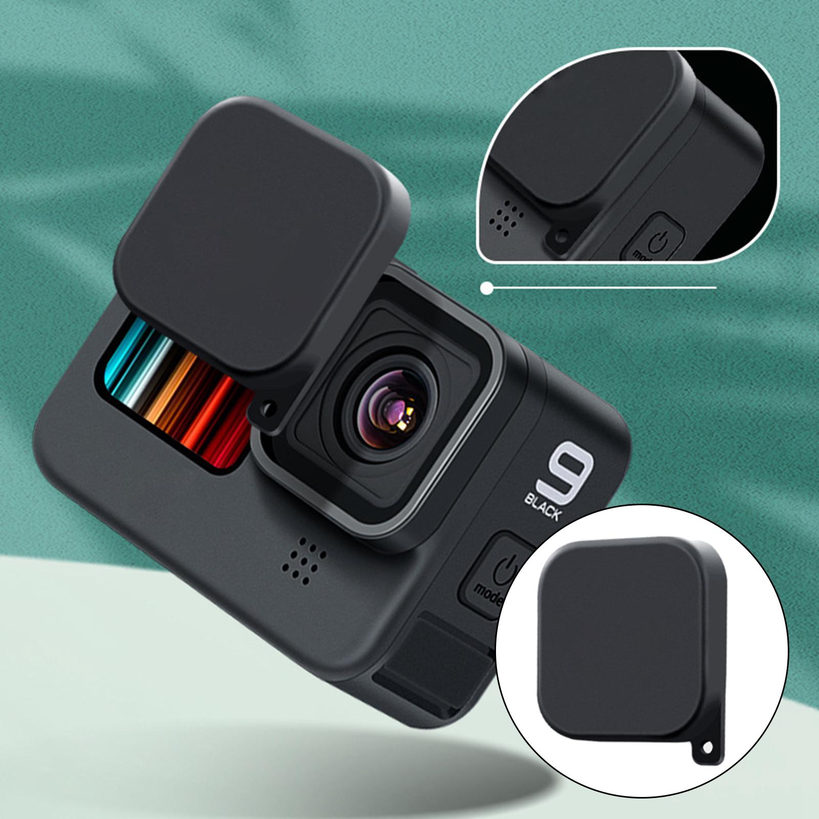 Lens Caps Against Dirt Scratch Resistant Dust-Proof Silicone Soft Black Protective Case for Go Pro Hero 9 10 Camera Accessory