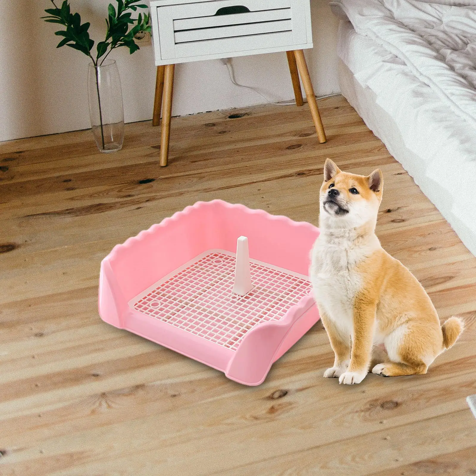 Indoor Dog Potty Tray Keep Floors Clean Non Slip Dog Toilet for Training Chinchilla