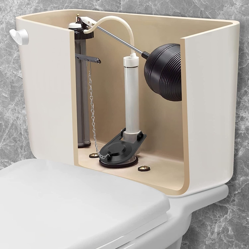 Description Picture 4 of itemUniversal Repair Drain Valve Flap Cover Toilet Flapper Cover Bathroom Water Saver Home Seal Tank Ring Adjustable