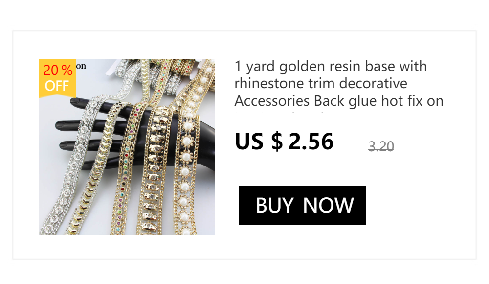 Weiß Perle Strass Appliqué Gold Spitze Um Bügeln Patch Kleidung Dekoration Schuhe Zubehör – Detail 5