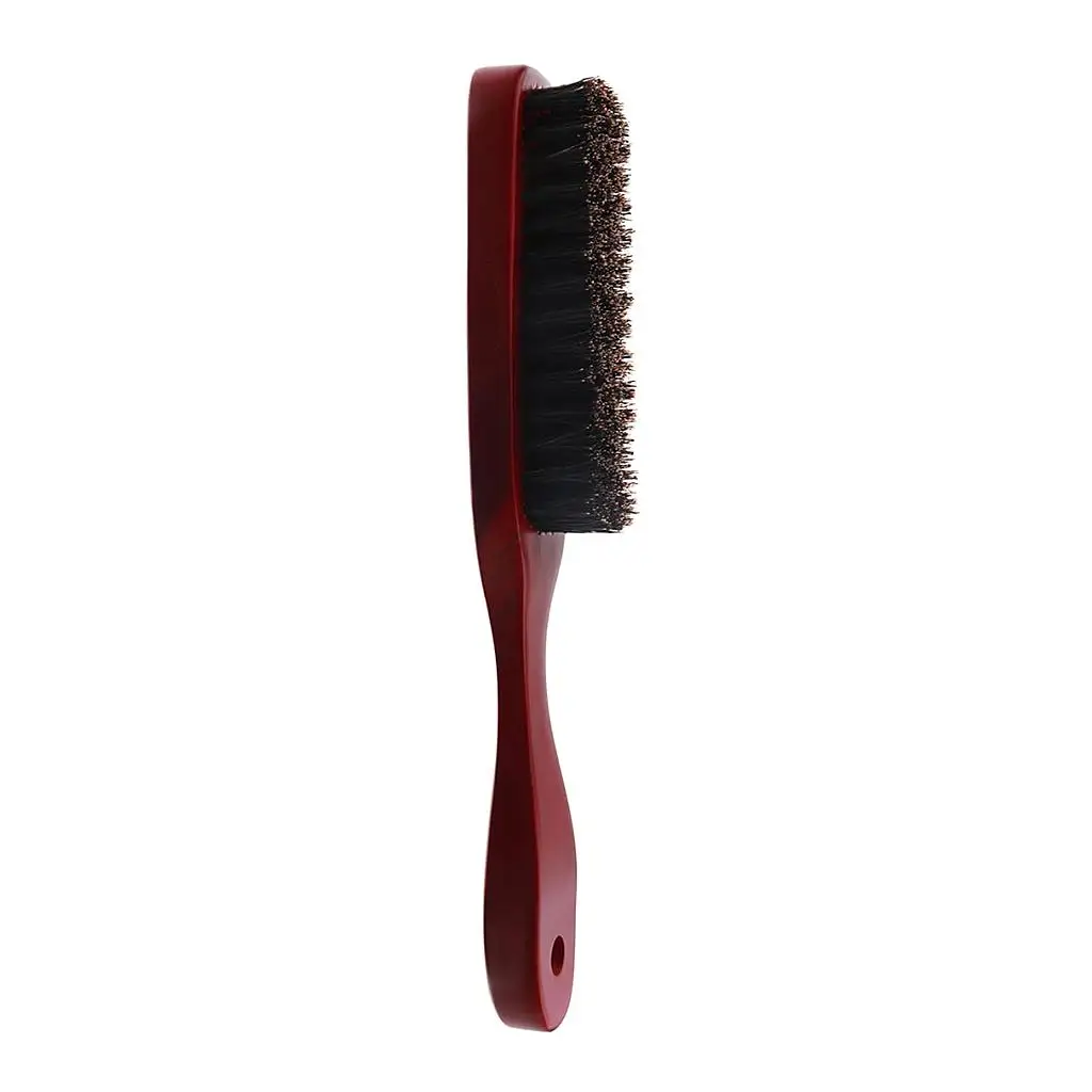 Salon Barber Wooden Handle Hair  Brush for Men, Use with    & Groom