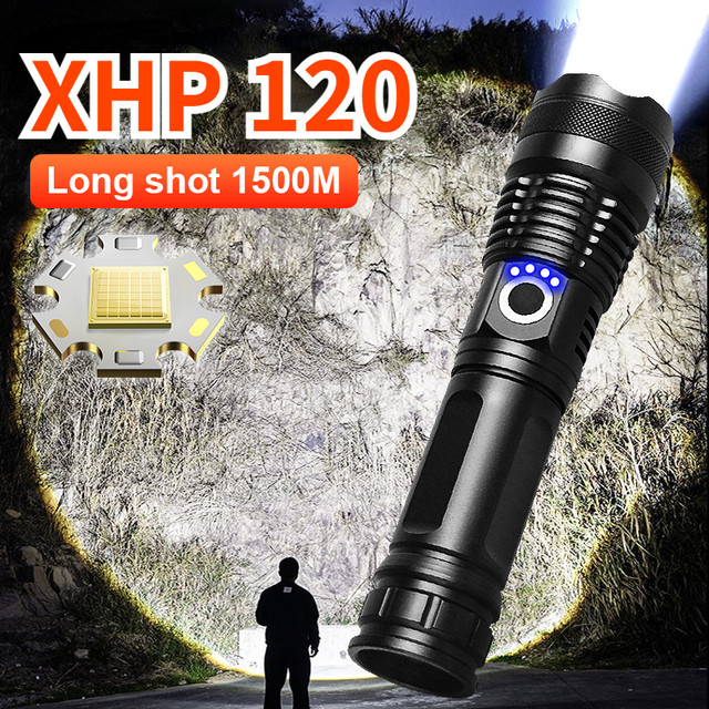 Rechargeable led flashlight High Power Flashlights Portable Lamp Battery  Tactical Ultra Powerful Usb Charging Torch Camping - AliExpress