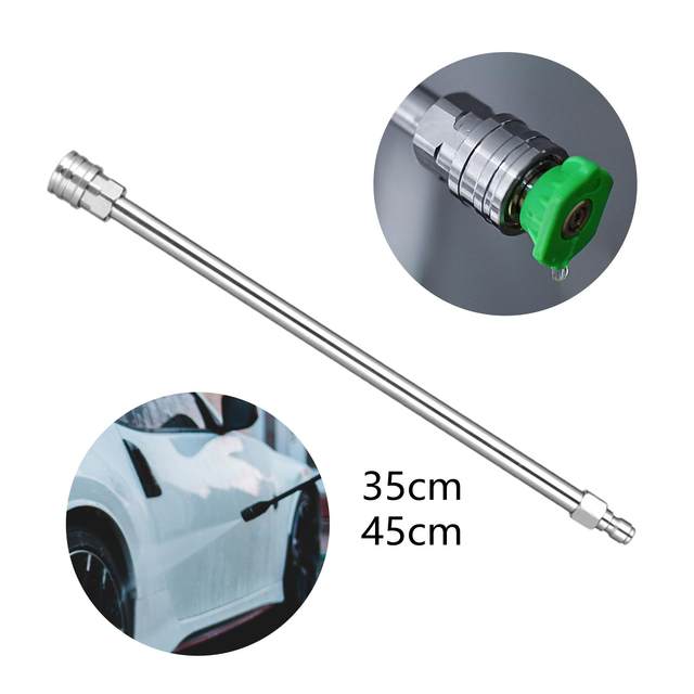 Rallonge Pour Nettoyeur Haute Pression - 7 Sections Acier Inoxydable Avec 6 Buses