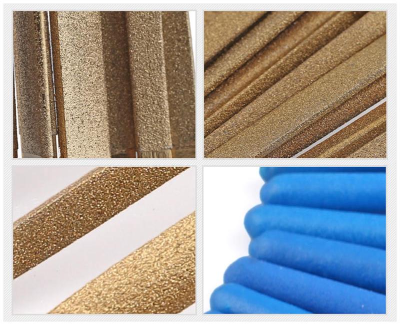 Description Picture 2 of itemDiamond Files Set M3x140 M4x160 M5x180 Soft Rubber Handles Plating Needle File Sets For Metal Glass Ceramics Wood Carving Craft