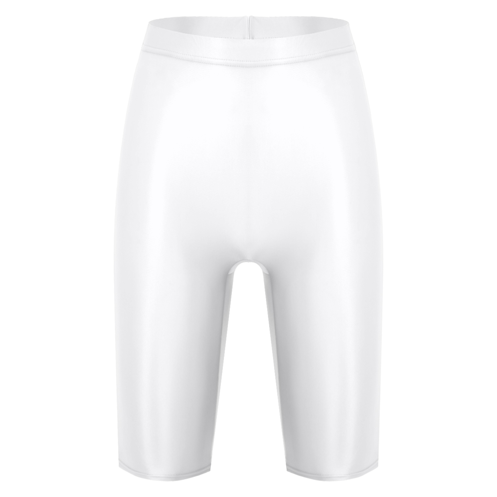 banho esportes brilhante cintura alta shorts elástico cintura curta leggings