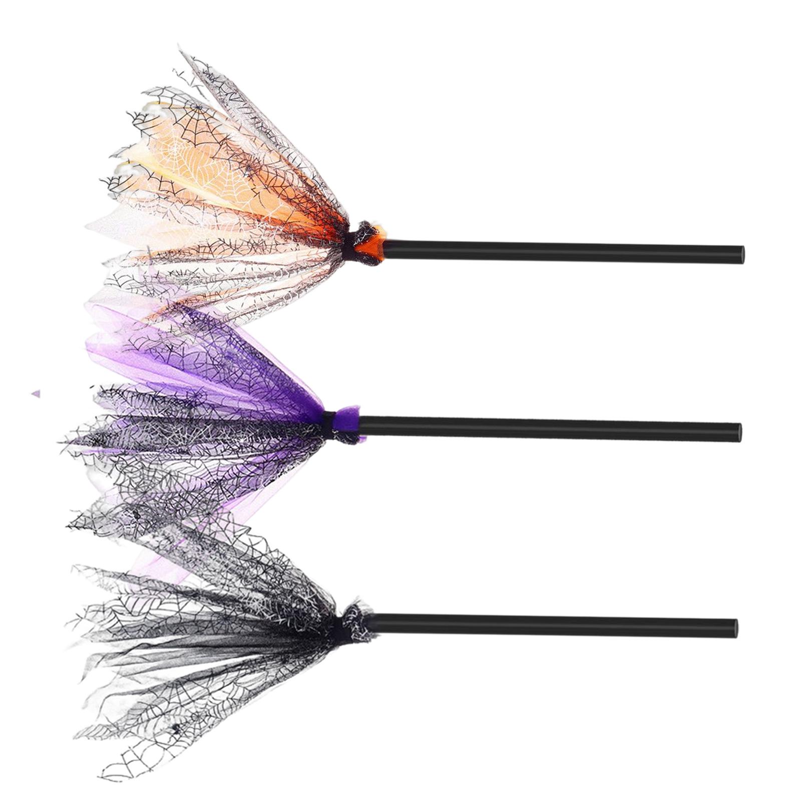 Large Halloween Broom, Accessories, Flying Broom web prop Accessory for Adults Fancy Dress Costume Gift Party Door