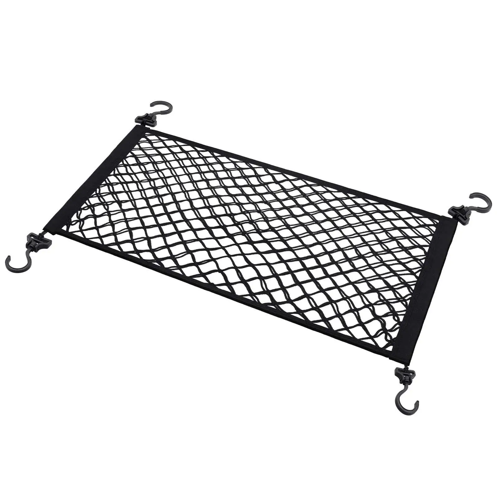 Camping Cargo Net Travel Picnic Car Ceiling Cargo Net Pocket Storage Mesh Pouch for Garden Carts Pickup Truck Bed Trailer Boats