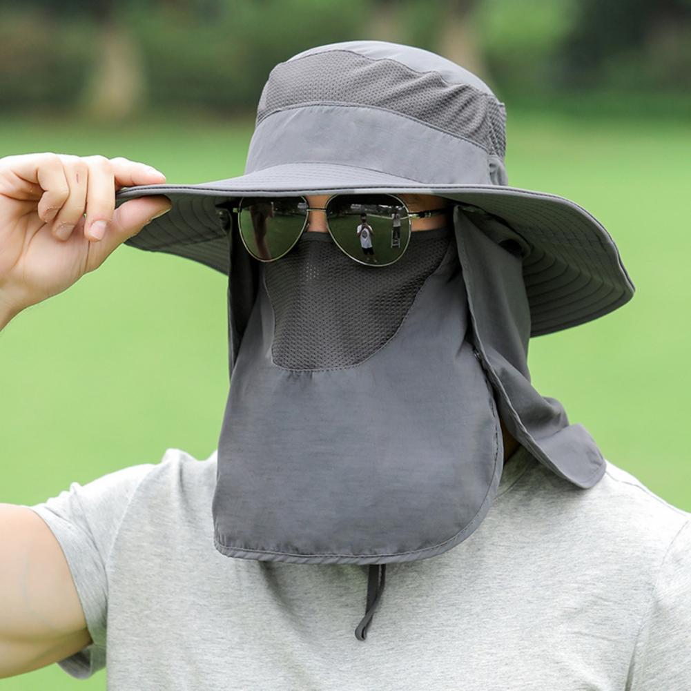 Wide Brim Cap Fishing Hunting Sun Hat 