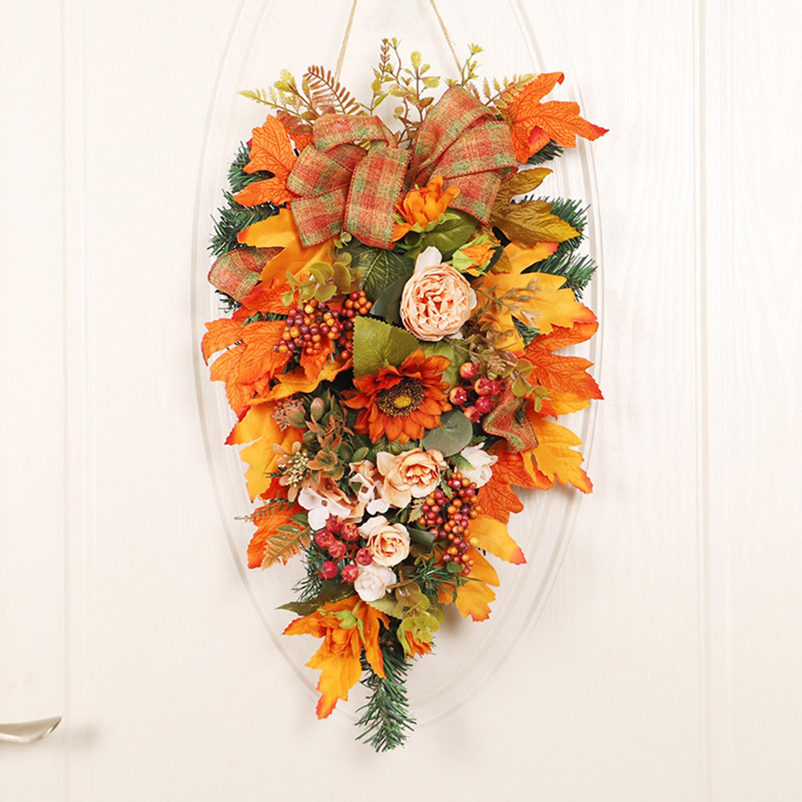 Simulation Door Decoration Flower Floral Arrangement Wall Hanging Flower for Party