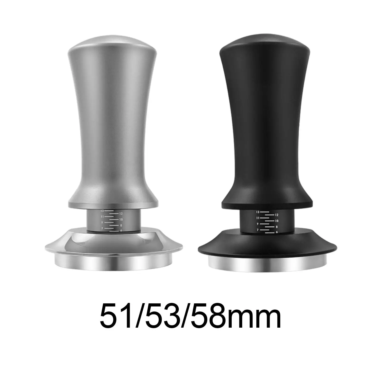 Stainless Steel Coffee Tamper Coffee Bean Pressing Tool with Flat base Kitchen Accessories Reusable for Home Office