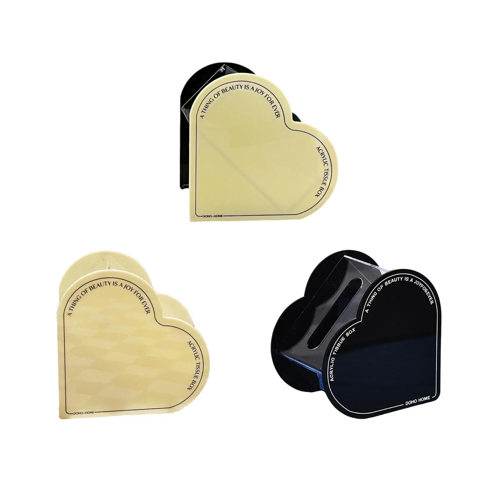 Heart Shaped Tissue Box Cover Household Storage Container Toilet Paper Storage Holder Bathroom Tissue Holders for Decor Bathroom