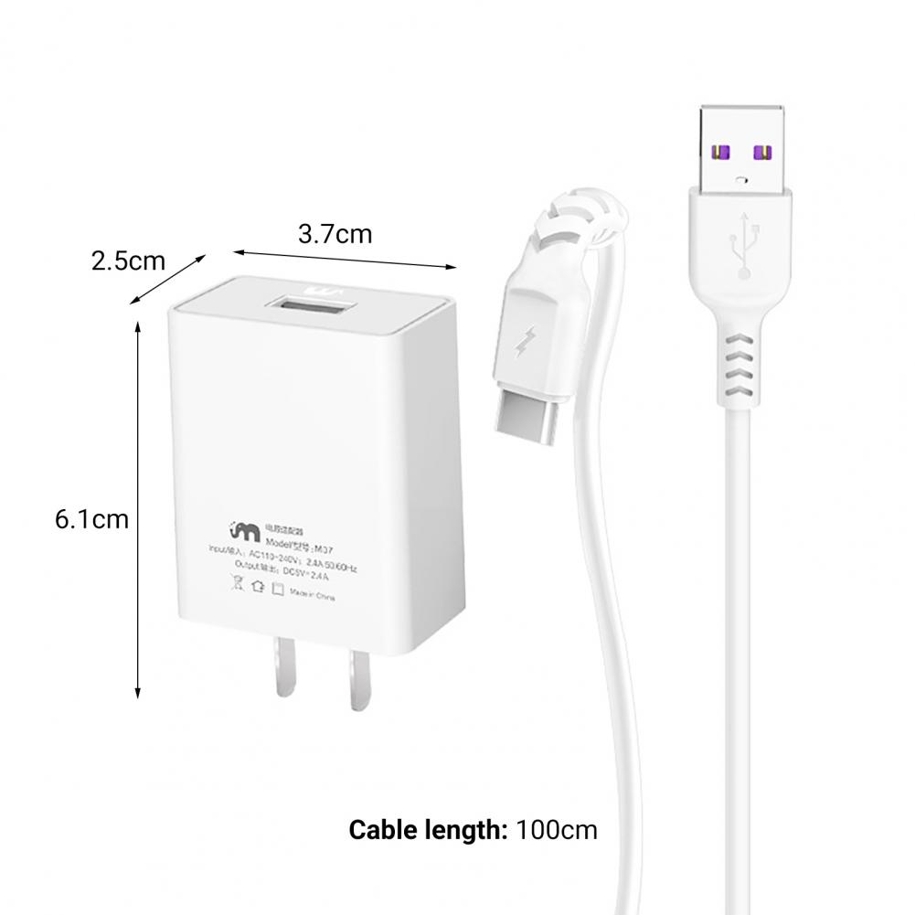 Зарядное устройство для телефона K2 с одним USB-портом 2,4 А, быстрая  зарядка с кабелем для передачи данных для iOS/Android/Type-C, стандартное зарядное  устройство s | AliExpress