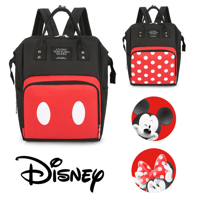 Multifunctional Diaper, Laptop, Work, School, Travel Backpack Mickey store Head