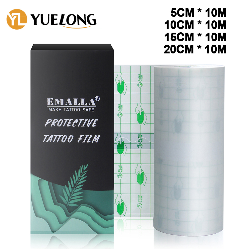 Best of EMALLA 10m Waterproof Tattoo Film Aftercare Protective Skin Healing Tattoo Adhesive Bandages Repair Tattoo Accessories PU Tape Reviews & Tips