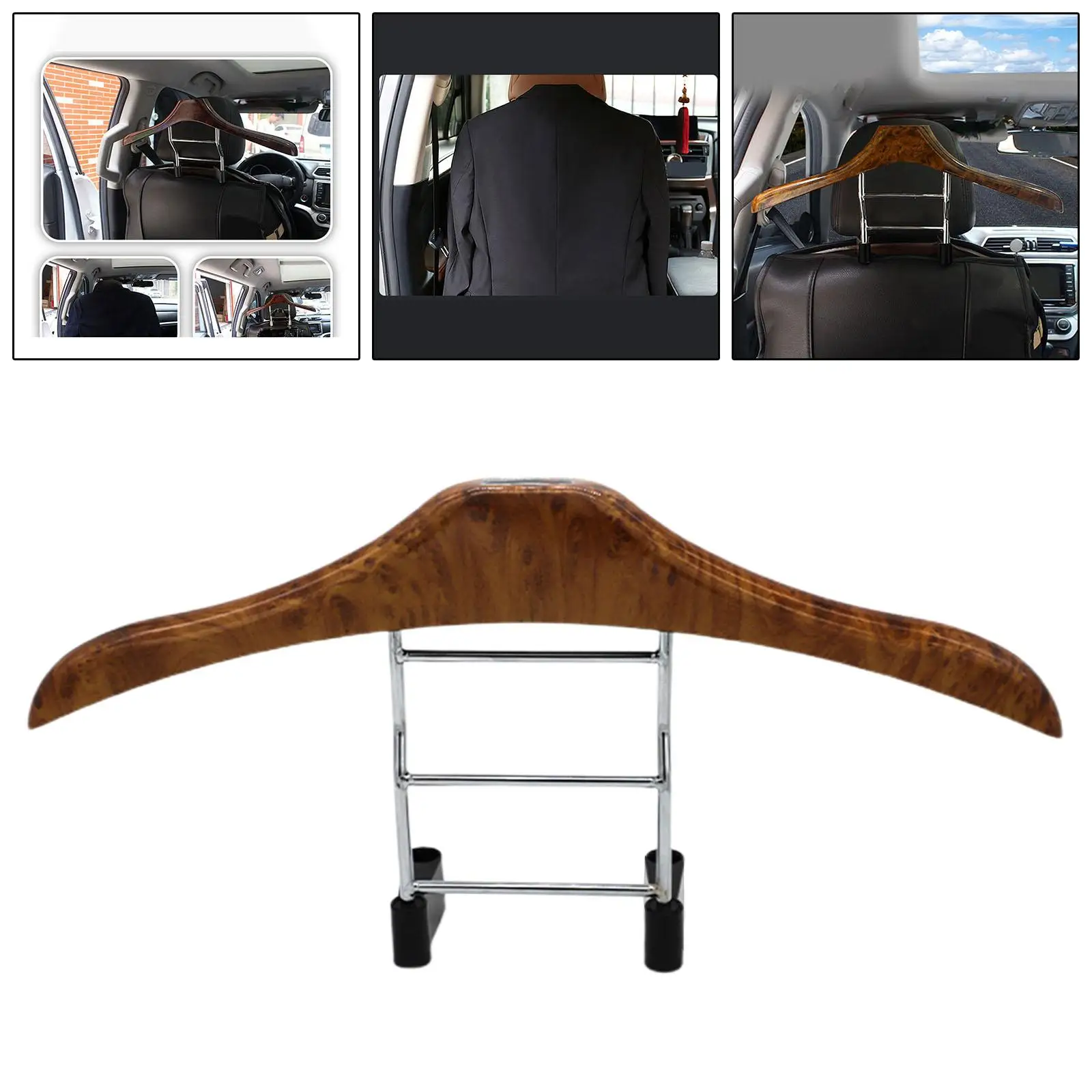 Car Coat Hanger Car Accessories Stainless Steel Storage Headrest Back Universal