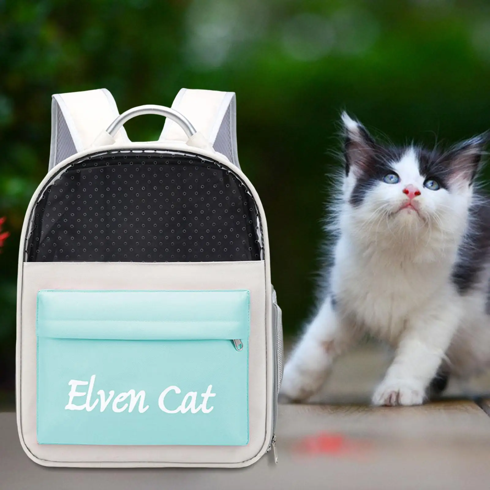 Cute Pet Travel Carrier Large Ventilated Design Backpack Cat Dog Carrier for Walking Camping Hiking Small Dogs Outdoor