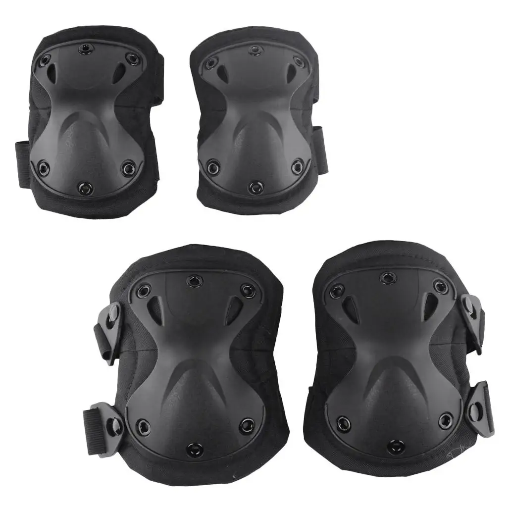 Adjustable  Protective Pads Guard Kit Knee Pads Elbow Pads Outdoors
