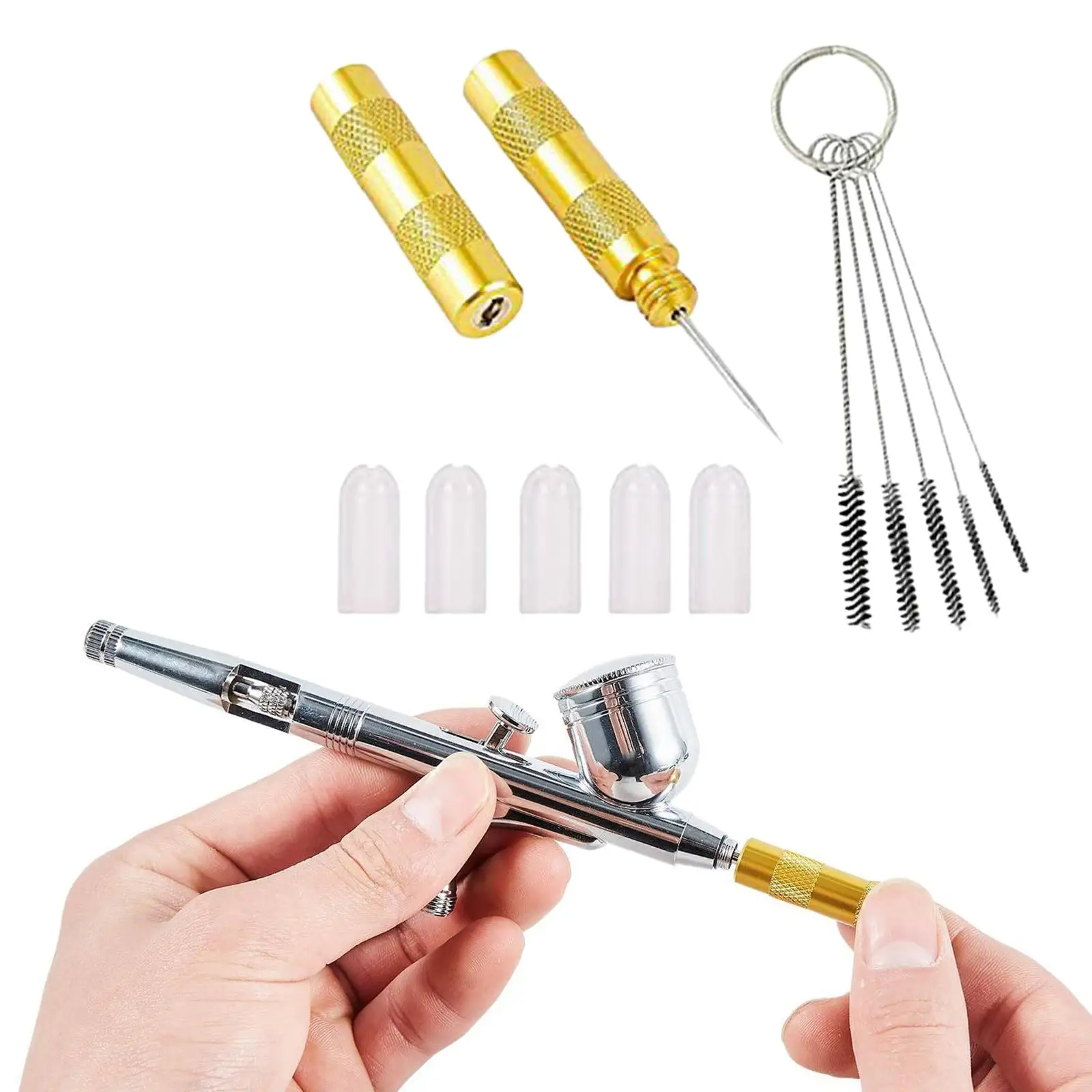 Airbrush Cleaning Repairing Set Easy to Use Airbrush Painting Supplies Professional Cleaner Portable Spray Gun Painting Supplies