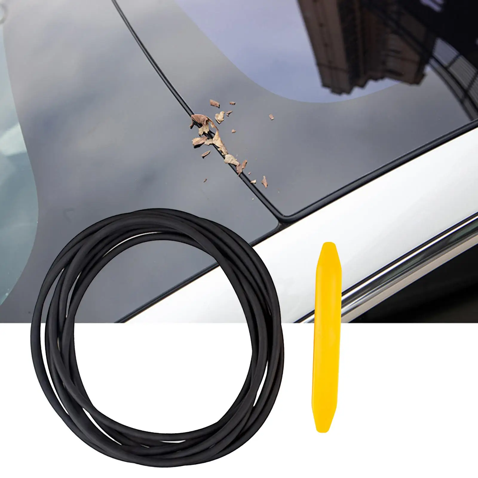 Silicone Sunroof Seal Strip Windshield Noise Reduction Weather Strip Parts Car Skylight Sealing Strip for 